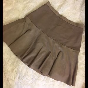 Halston Heritage Suede Skirt